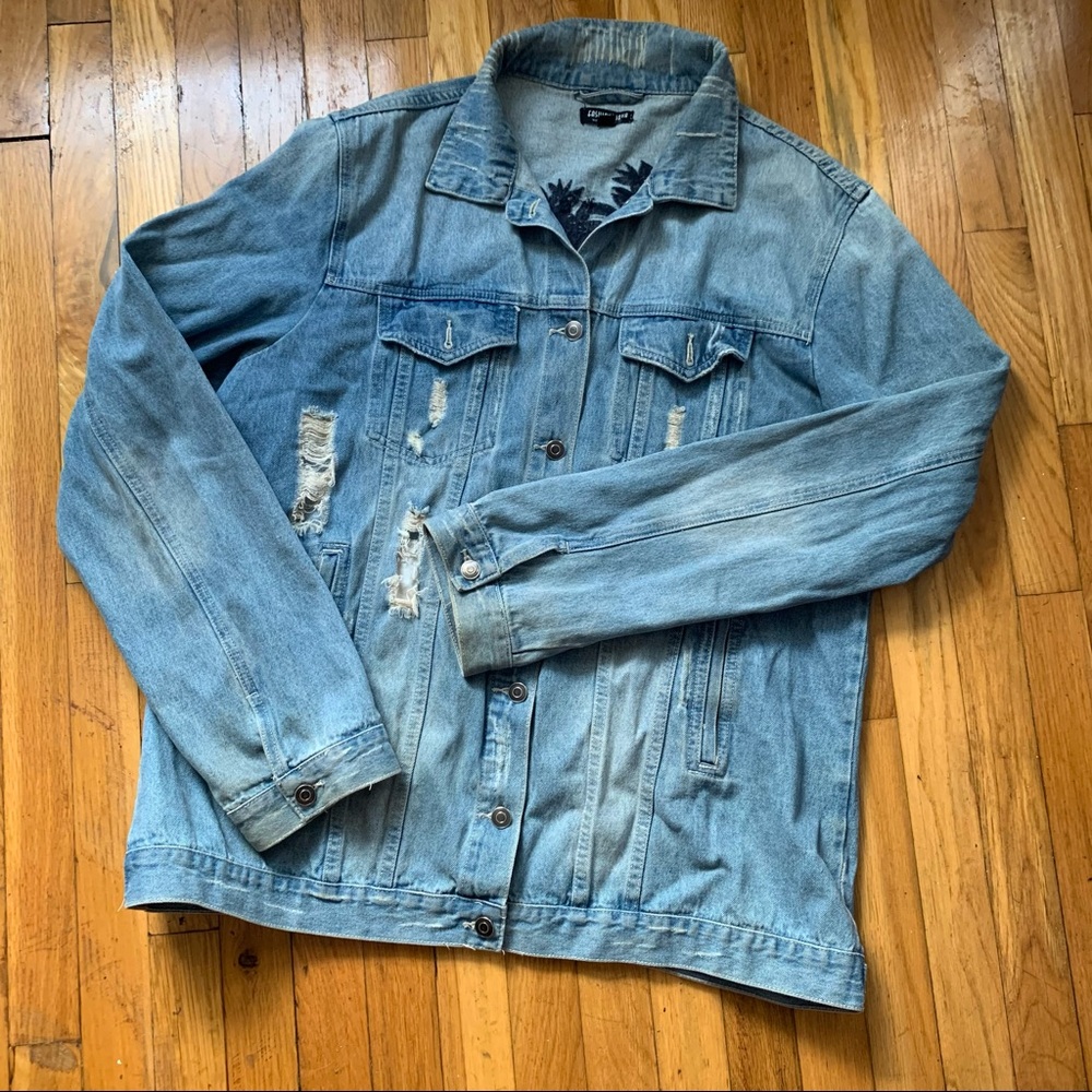 Fashion Nova over sizes denim jacket